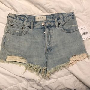 Free people denim shorts